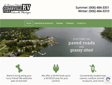 Tablet Screenshot of cedarvillervpark.com